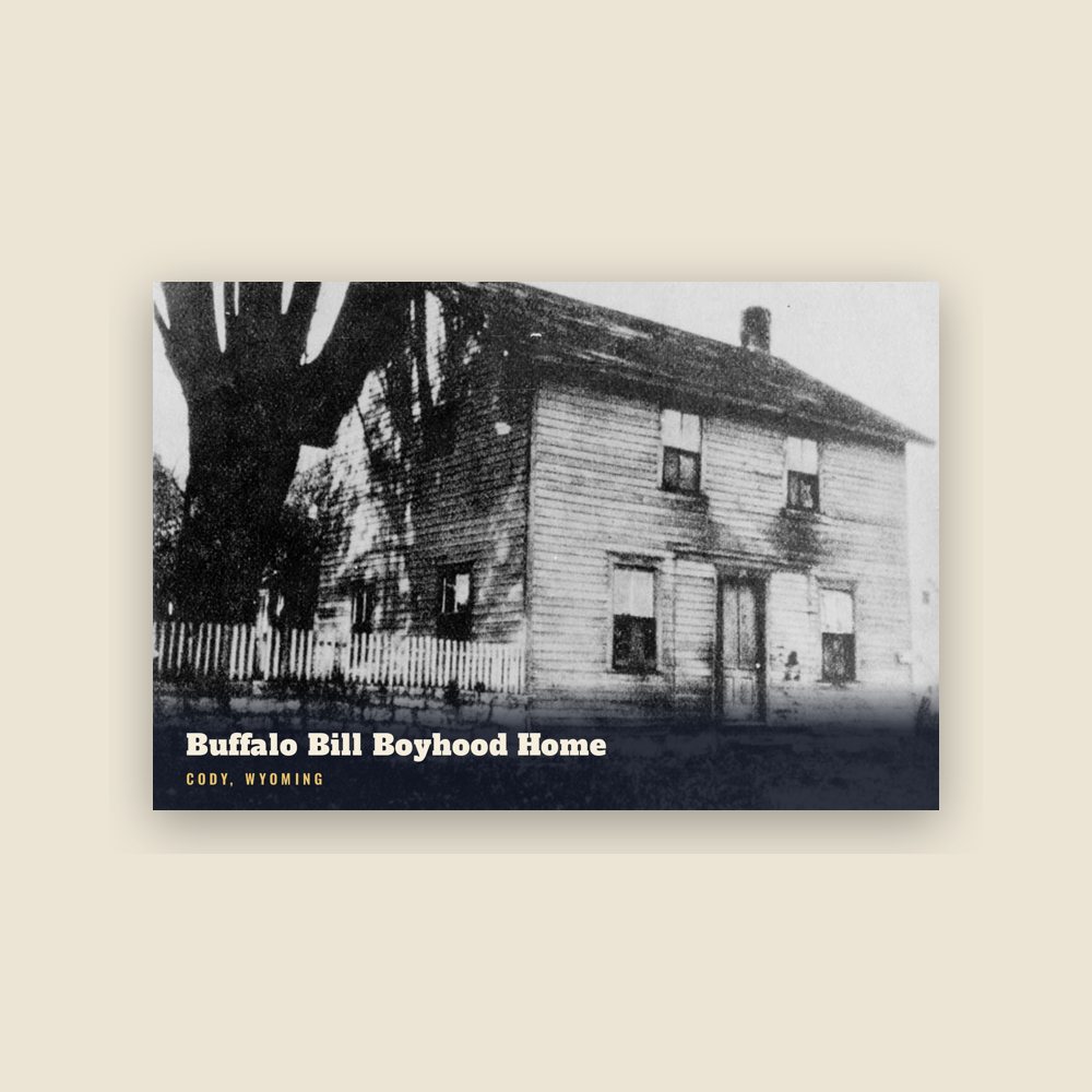 Cody Buffalo Bill Boyhood Home Postcard