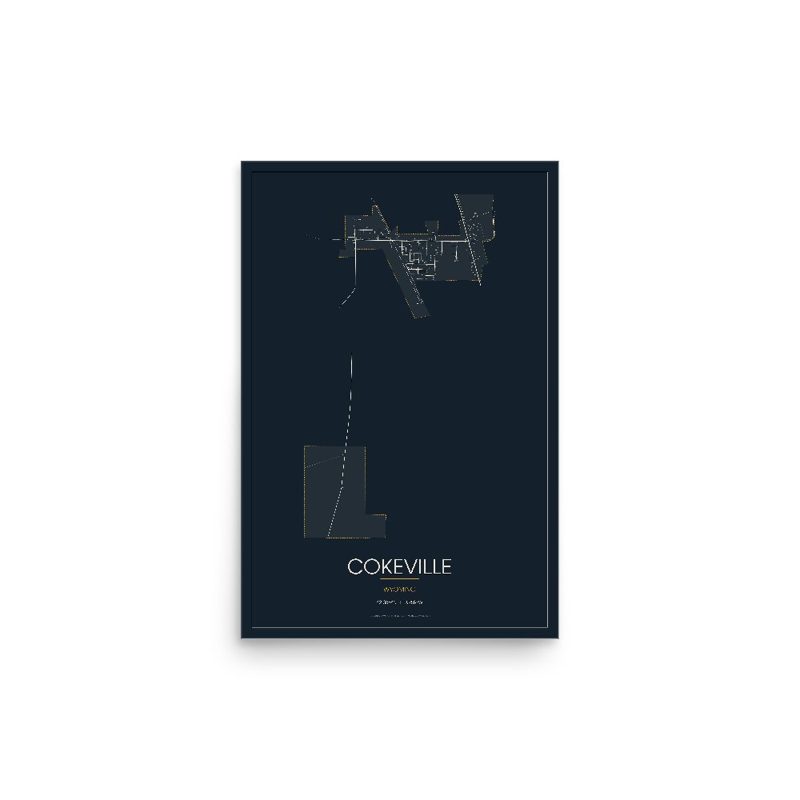 Cokeville Street Map Poster · Midnight