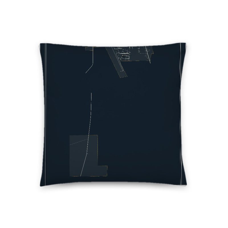 Cokeville Map Throw Pillow
