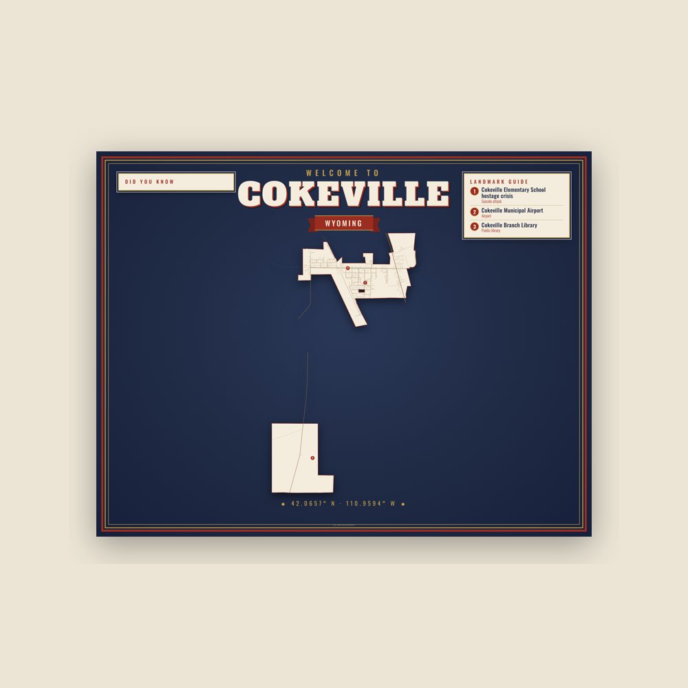 Cokeville Map Placemat