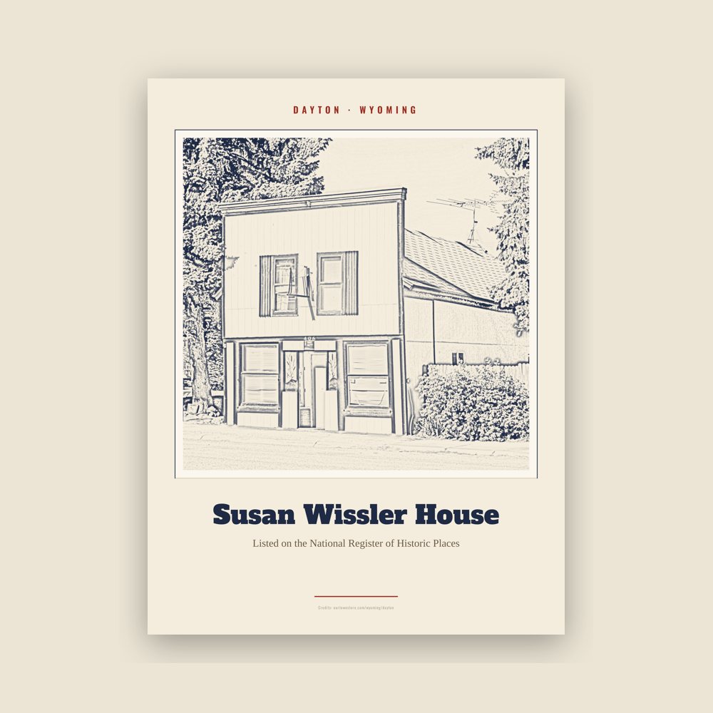 Dayton Susan Wissler House Landmark Print