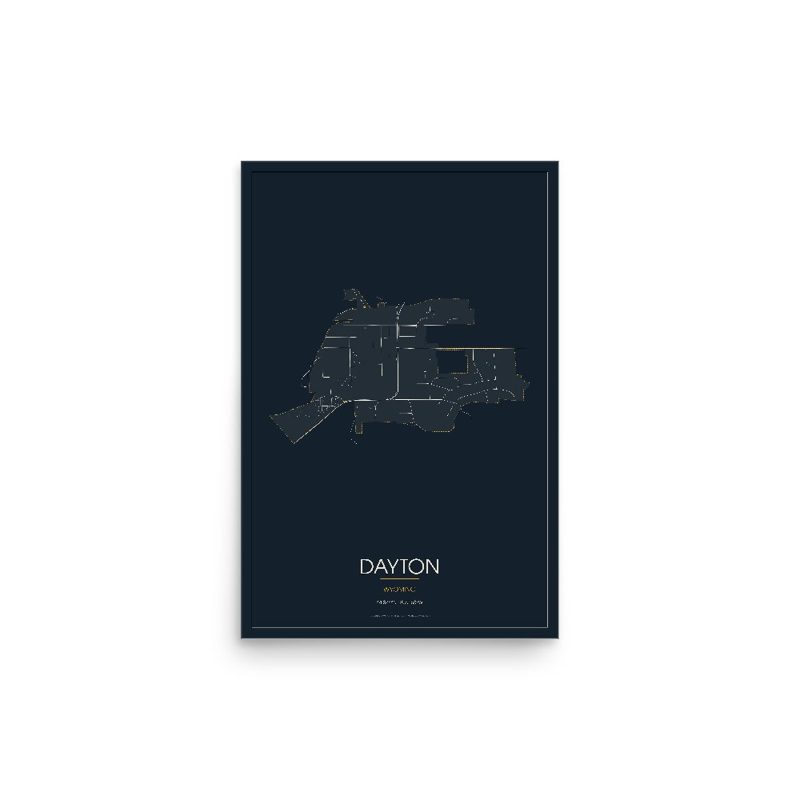Dayton Street Map Poster · Midnight