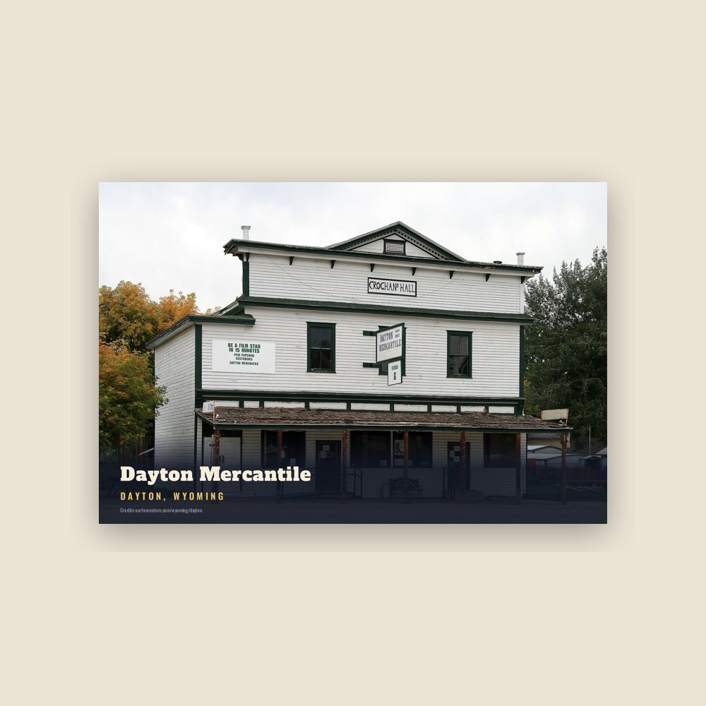 Dayton Dayton Mercantile Postcard
