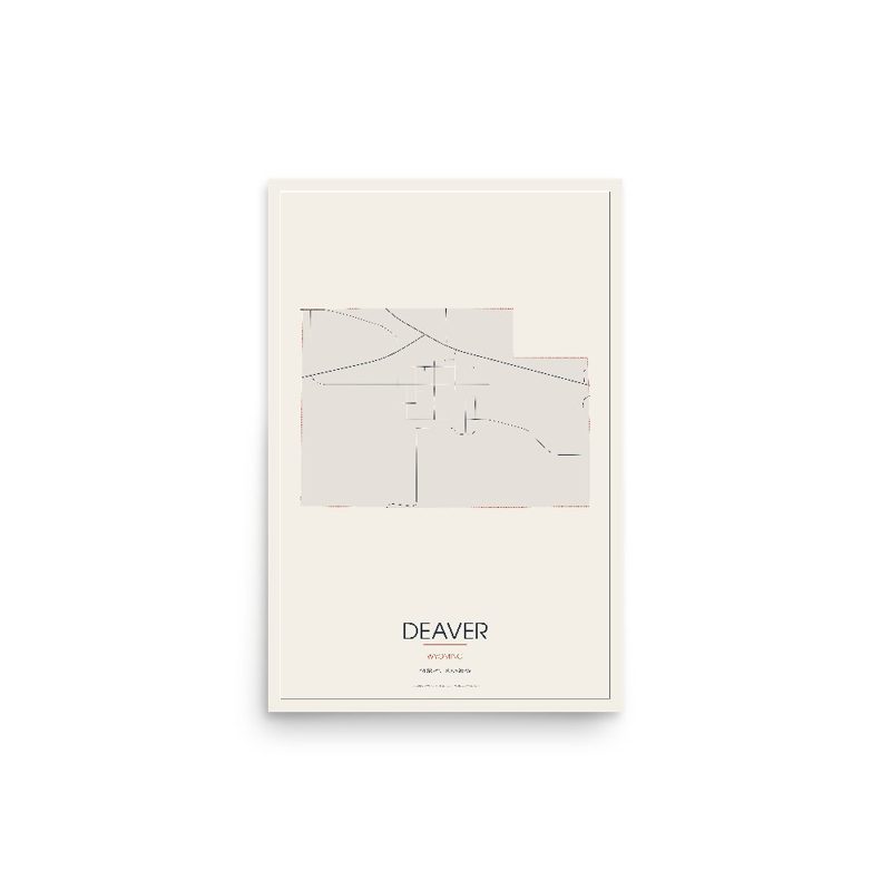Deaver Street Map Poster · Linen