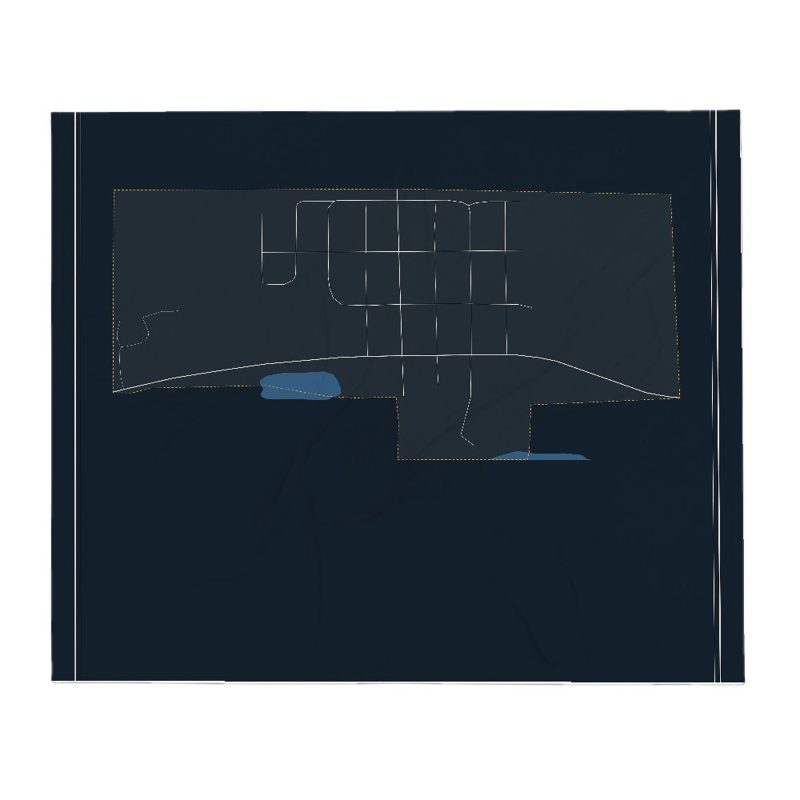 Dixon Street Map Throw Blanket