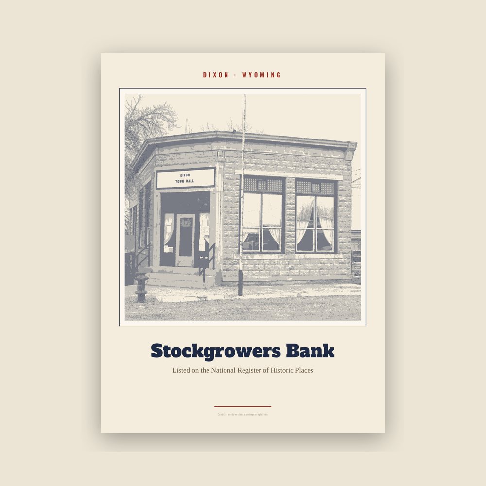 Dixon Stockgrowers Bank Landmark Print