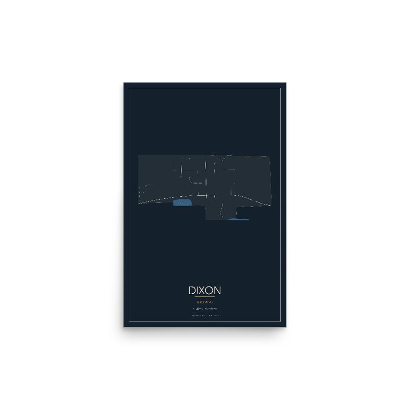 Dixon Street Map Poster · Midnight