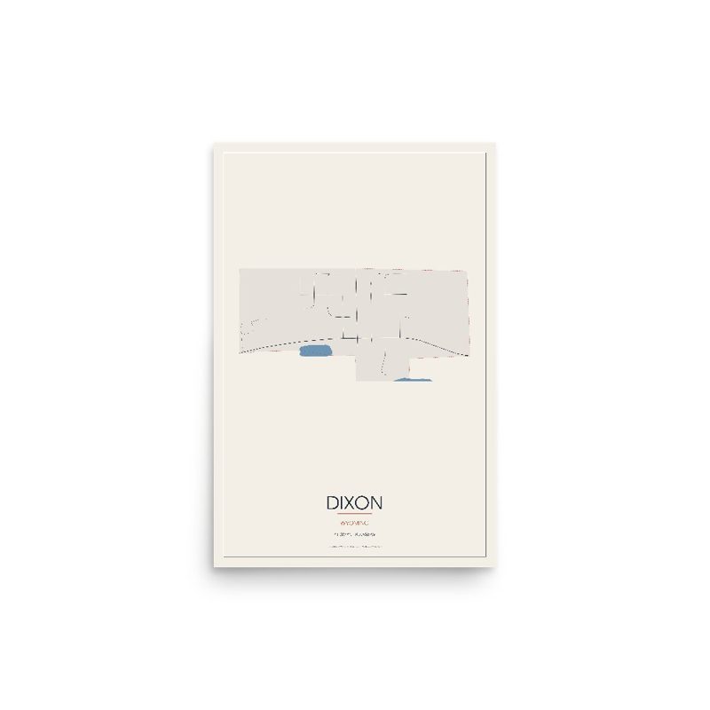 Dixon Street Map Poster · Linen