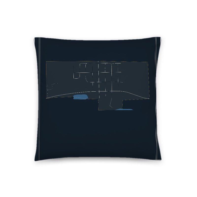 Dixon Map Throw Pillow