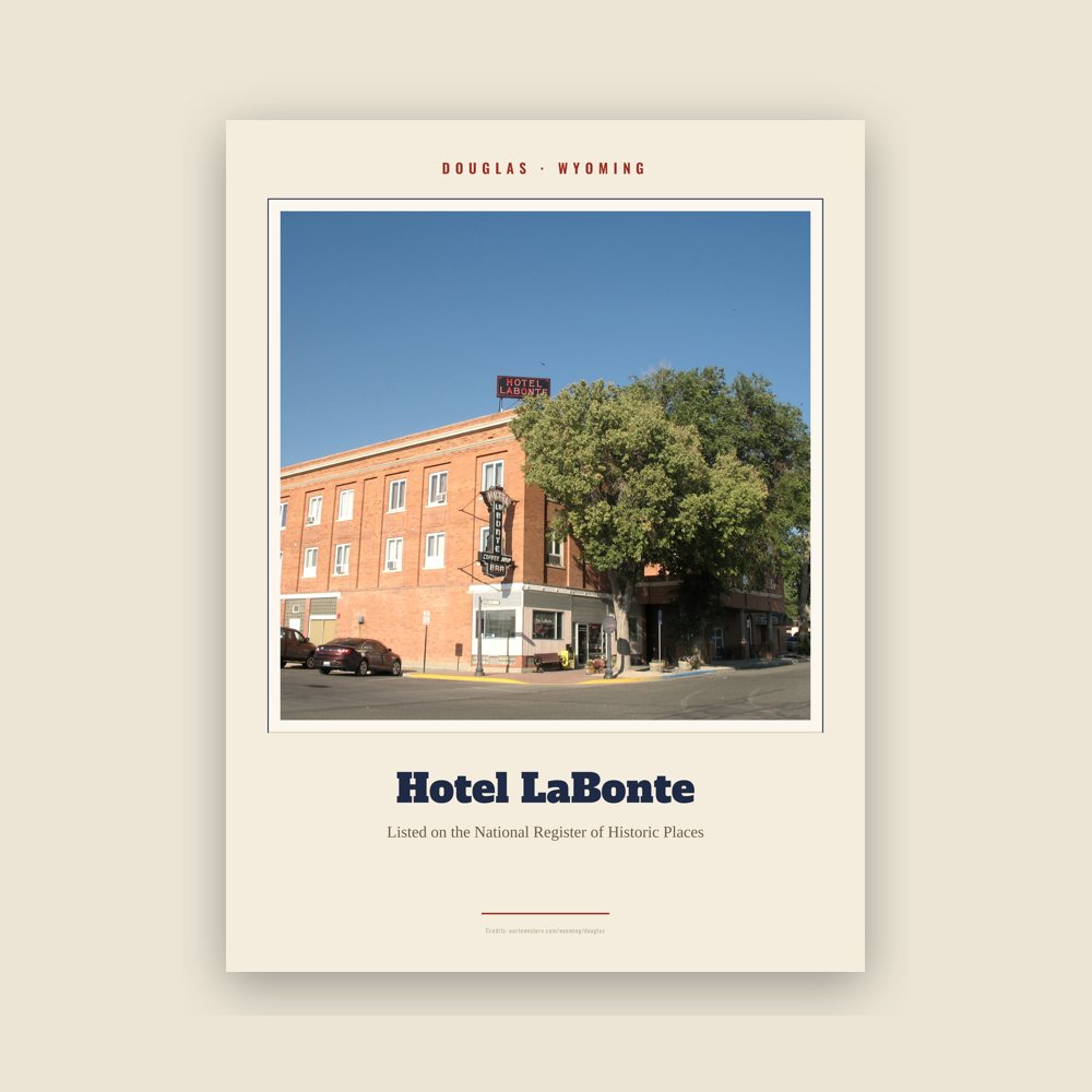 Douglas Hotel LaBonte Landmark Print