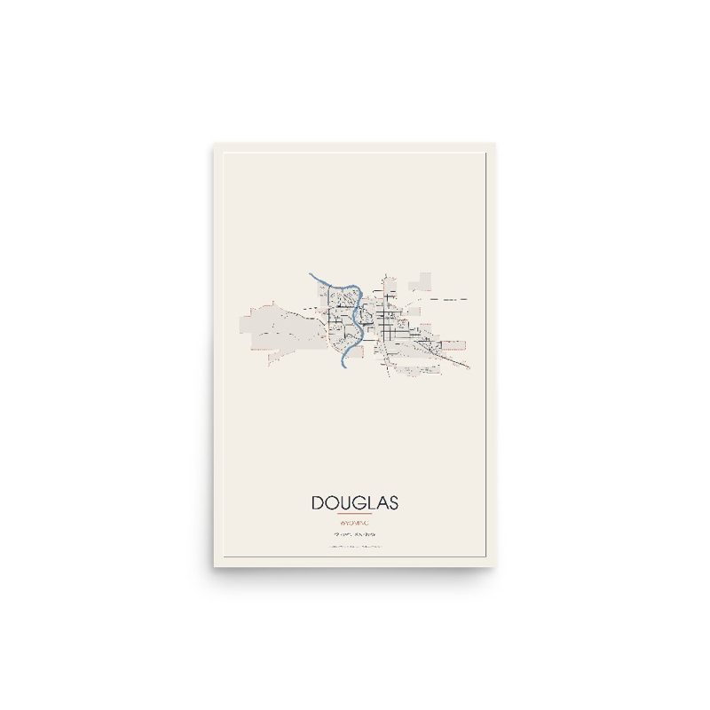 Douglas Street Map Poster · Linen