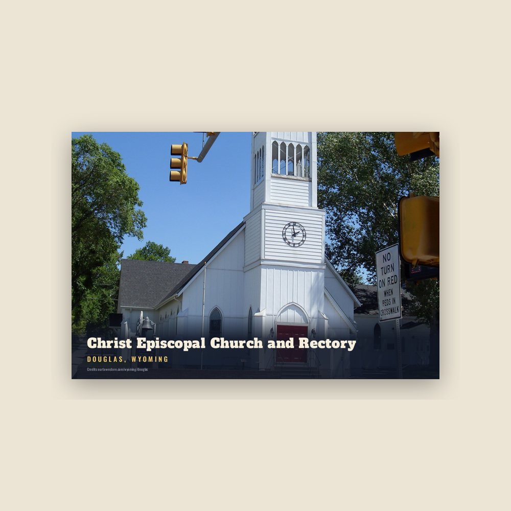 Douglas Christ Episcopal Church and Rectory Postcard