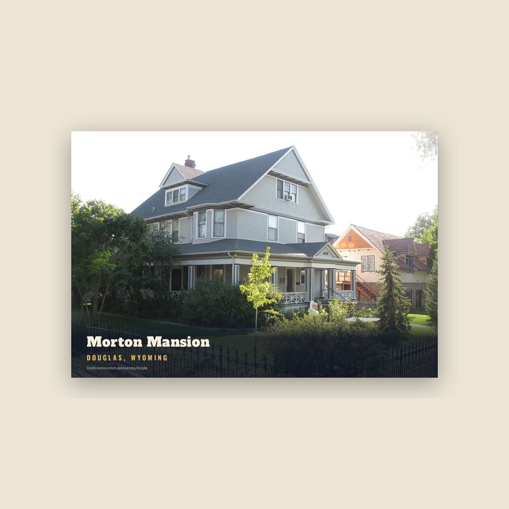 Douglas Morton Mansion Postcard