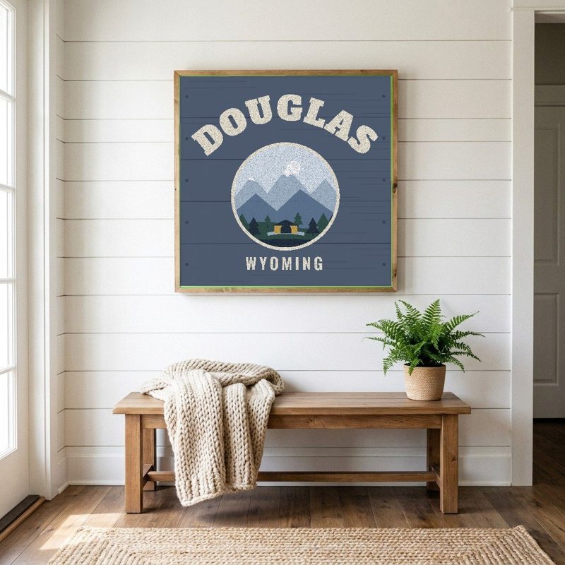 Douglas Hometown Wood Sign