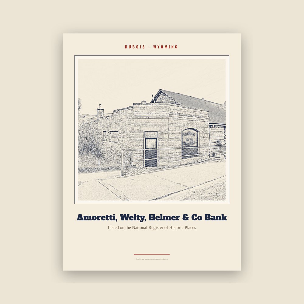 Dubois Amoretti, Welty, Helmer & Co Bank Landmark Print