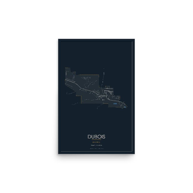 Dubois Street Map Poster · Midnight