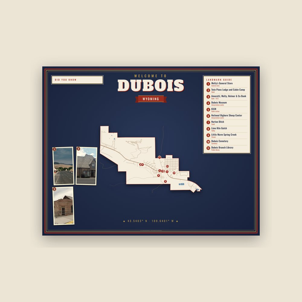 Dubois Map Placemat