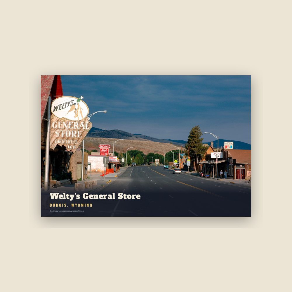 Dubois Welty's General Store Postcard