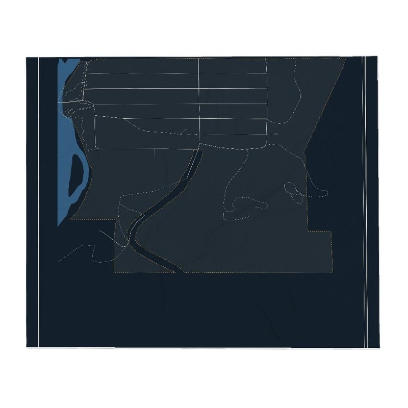 East Thermopolis Street Map Throw Blanket