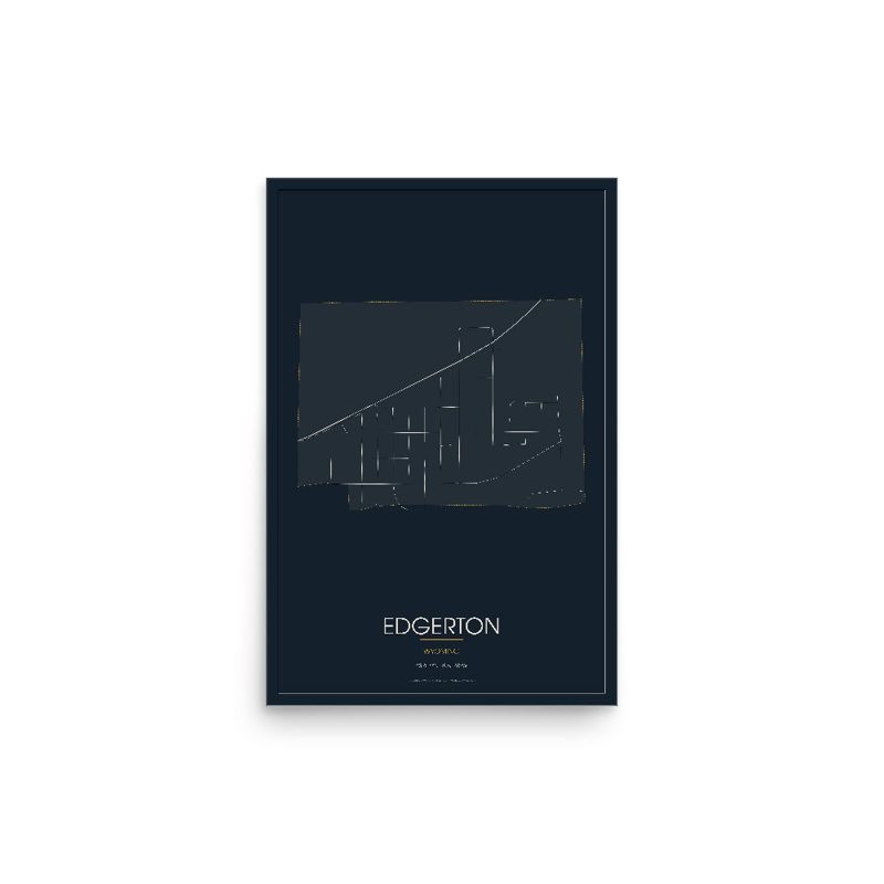 Edgerton Street Map Poster · Midnight