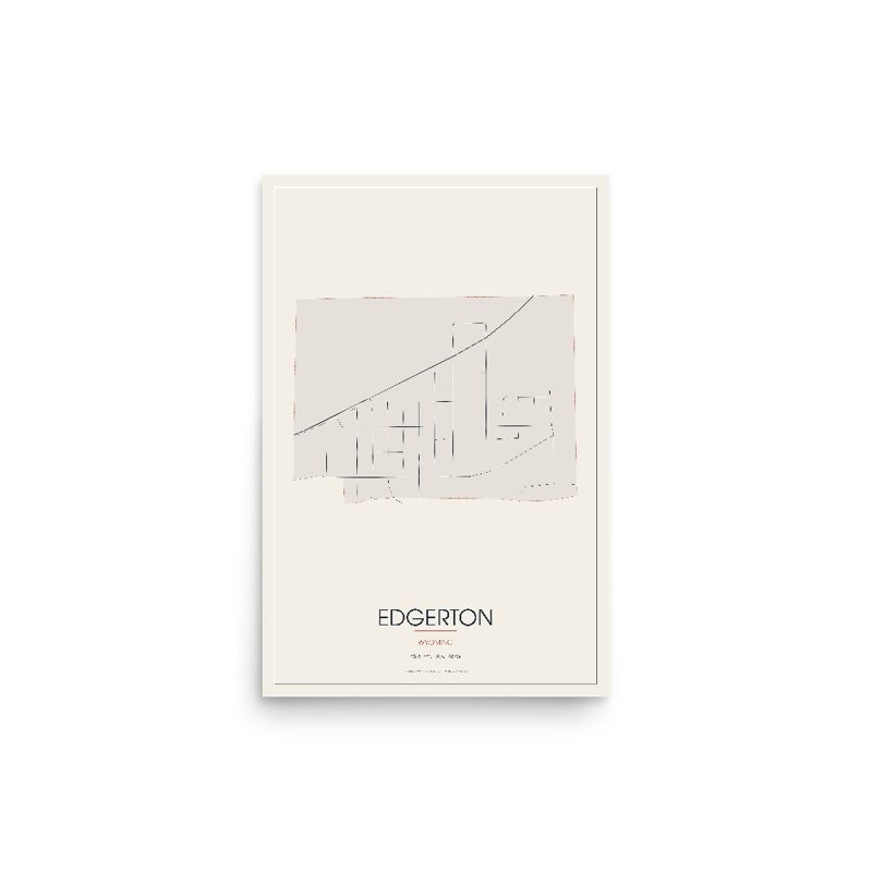 Edgerton Street Map Poster · Linen