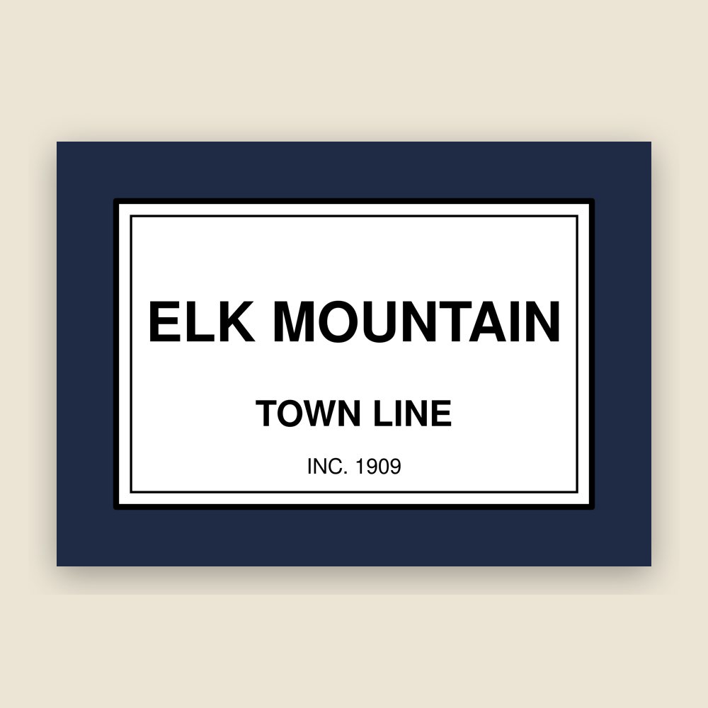 Elk Mountain Town Line Mug