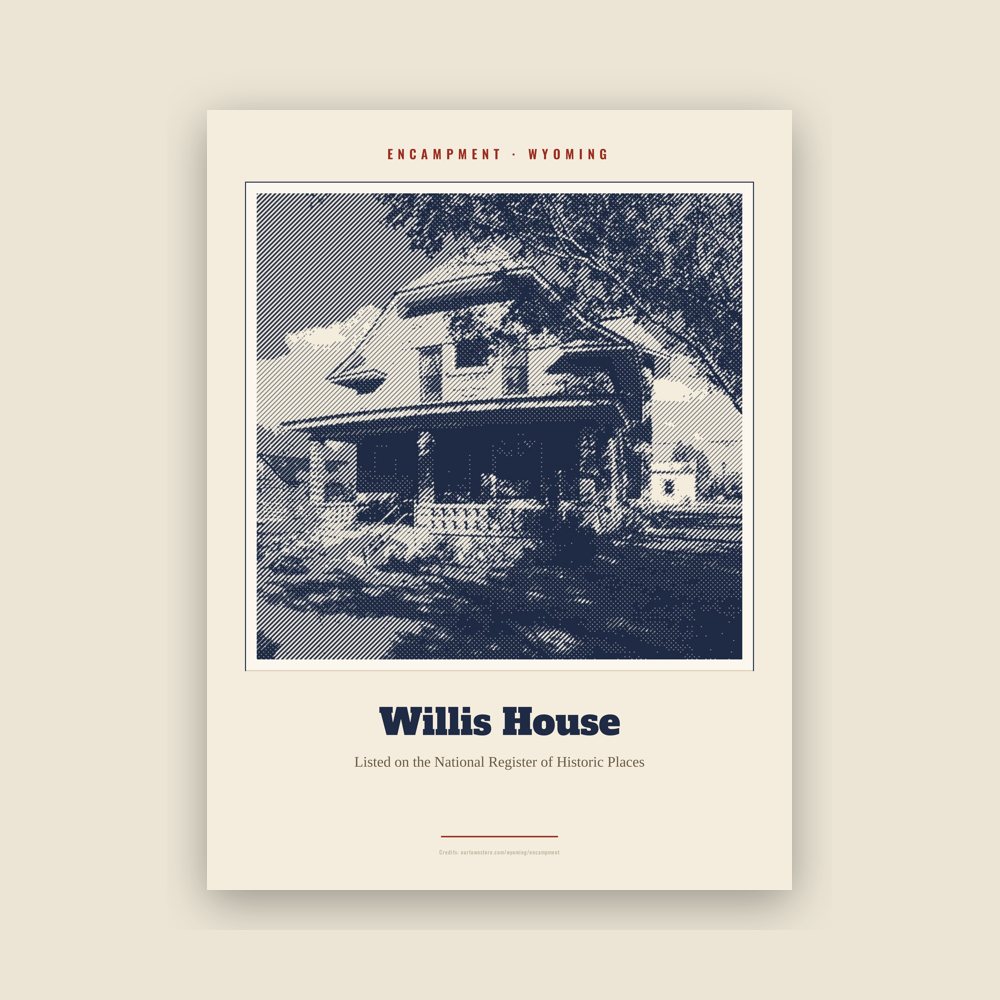 Encampment Willis House Landmark Print