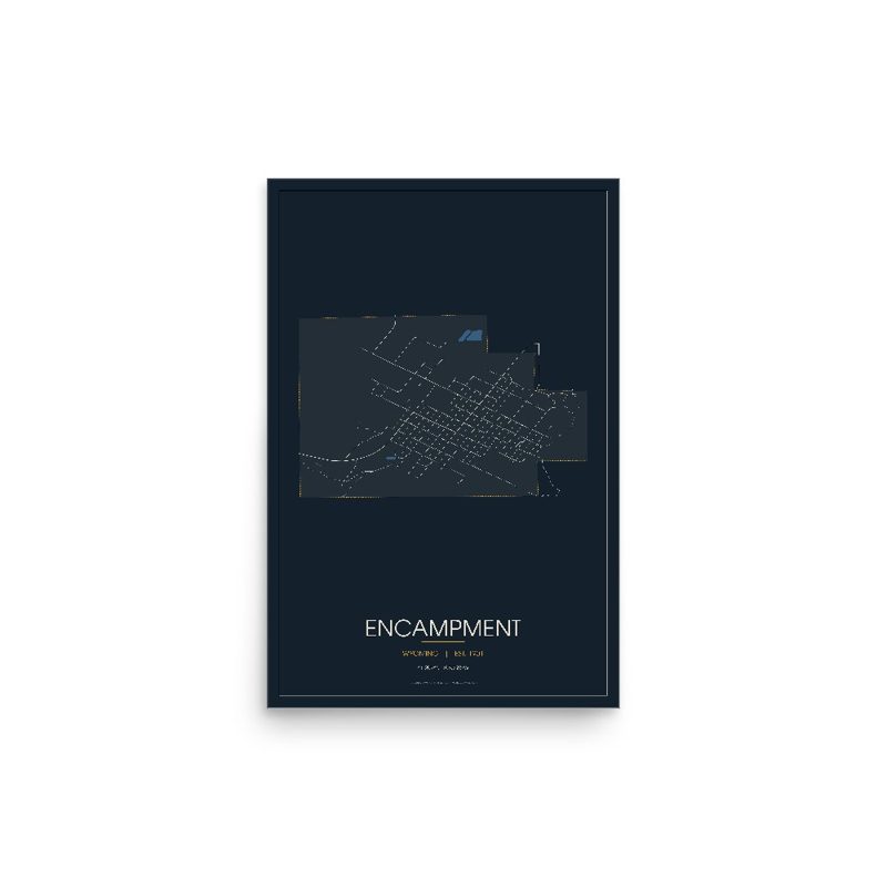 Encampment Street Map Poster · Midnight