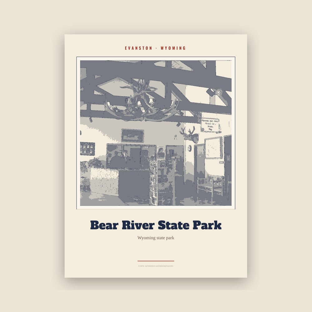 Evanston Bear River State Park Landmark Print