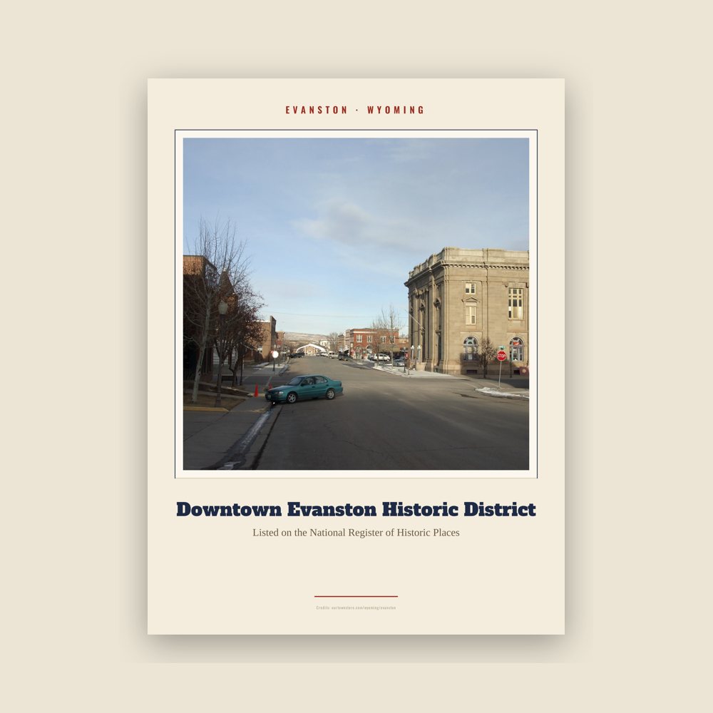 Evanston Downtown Evanston Historic District Landmark Print