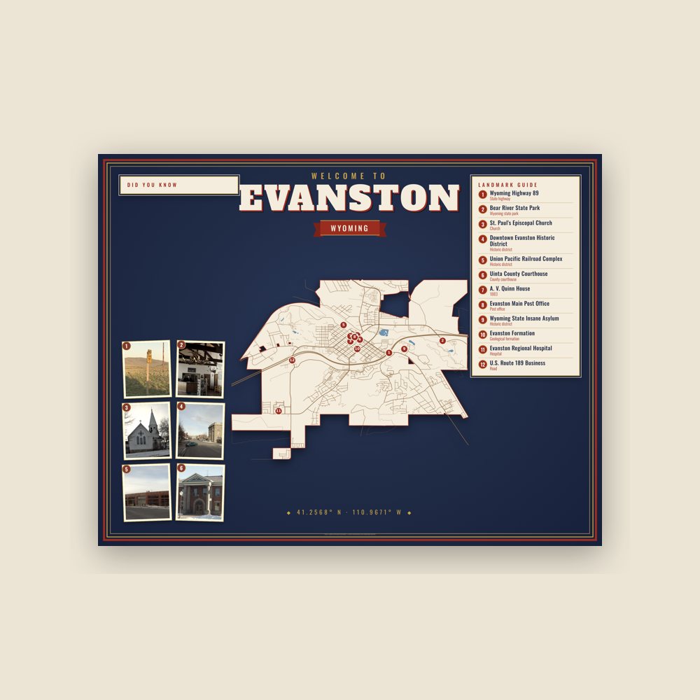 Evanston Map Placemat