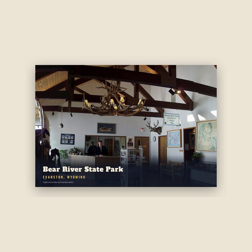 Evanston Bear River State Park Postcard