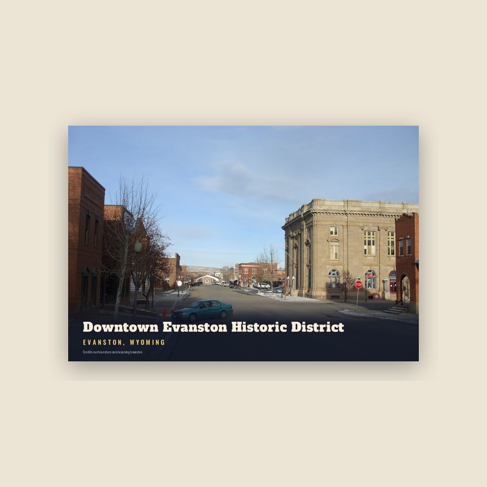 Evanston Downtown Evanston Historic District Postcard