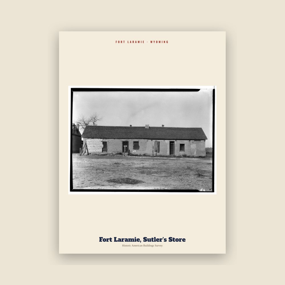 Fort Laramie Fort Laramie, Sutler's Store Archive Print
