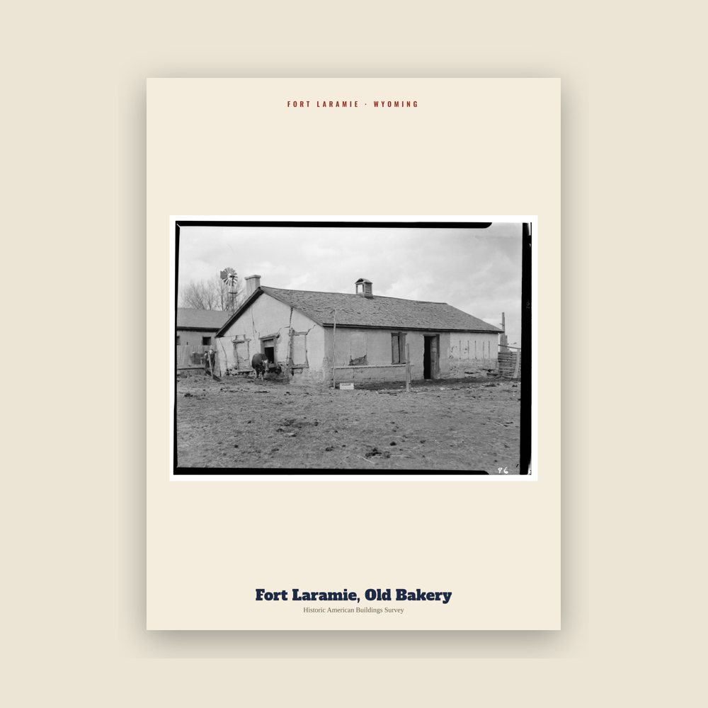 Fort Laramie Fort Laramie, Old Bakery Archive Print