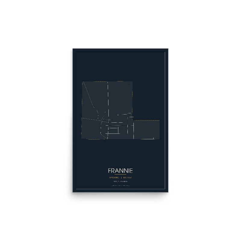 Frannie Street Map Poster · Midnight