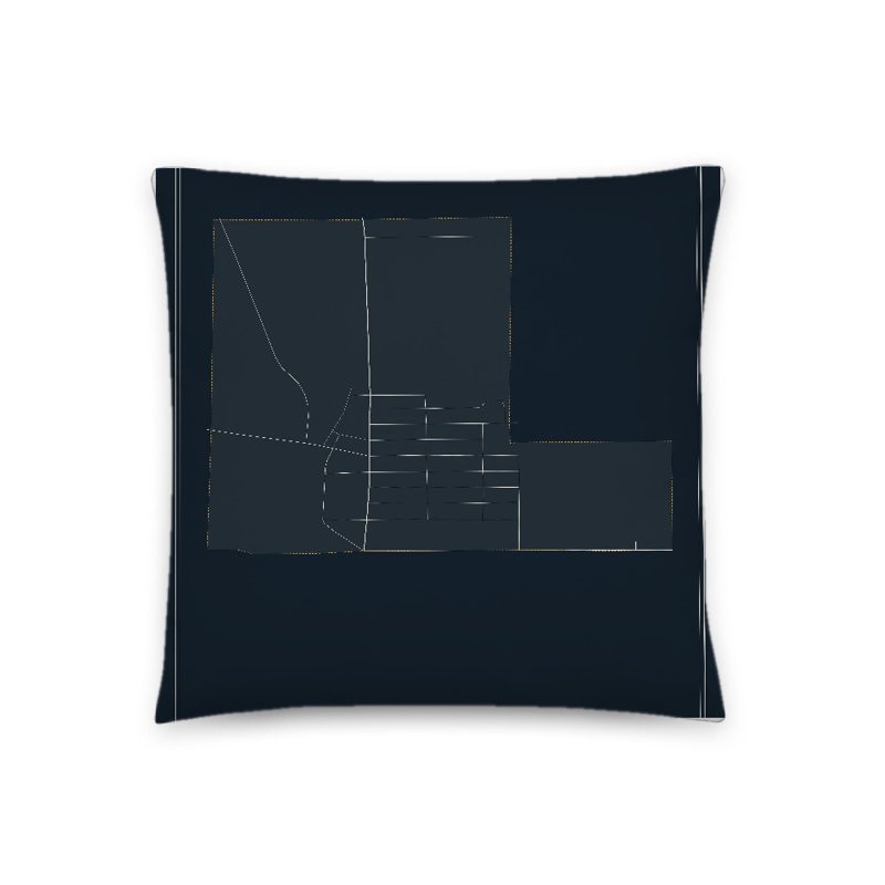 Frannie Map Throw Pillow