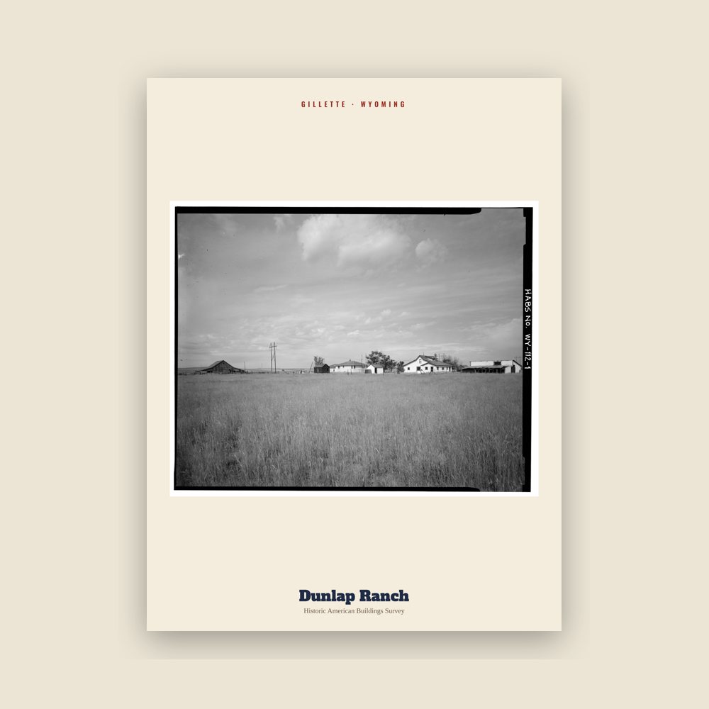 Gillette Dunlap Ranch Archive Print