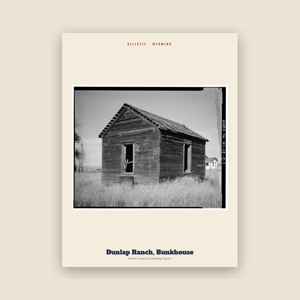 Gillette Dunlap Ranch, Bunkhouse Archive Print