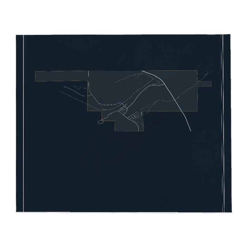 Granger Street Map Throw Blanket