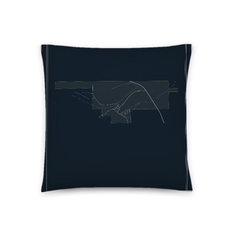 Granger Map Throw Pillow