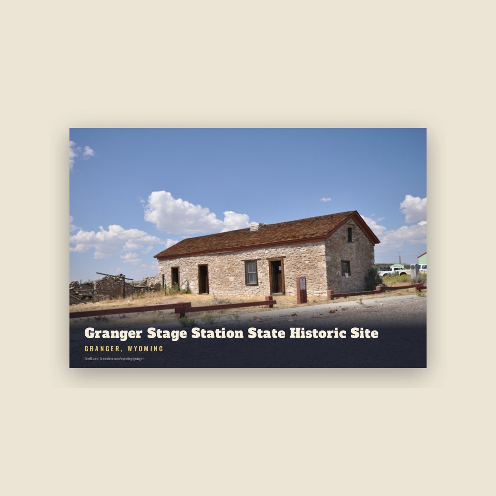 Granger Granger Stage Station State Historic Site Postcard