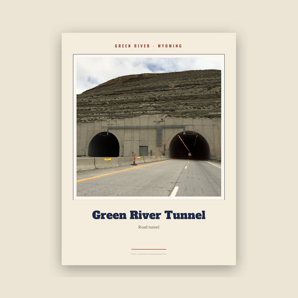 Green River Green River Tunnel Landmark Print