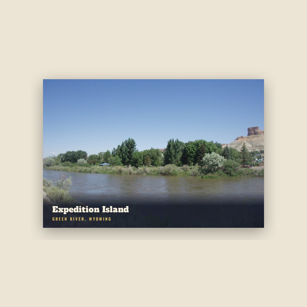 Green River Expedition Island Postcard