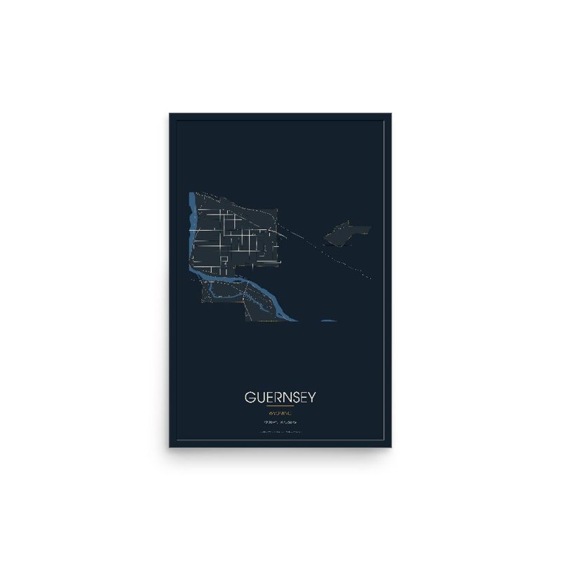 Guernsey Street Map Poster · Midnight