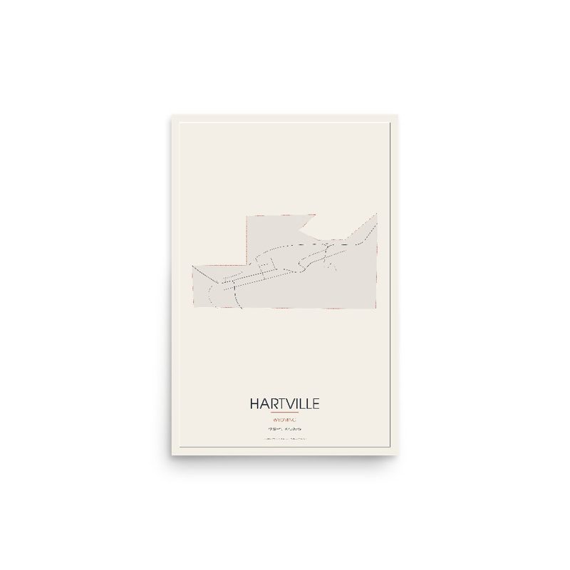 Hartville Street Map Poster · Linen