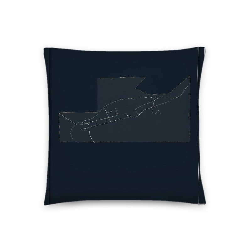 Hartville Map Throw Pillow