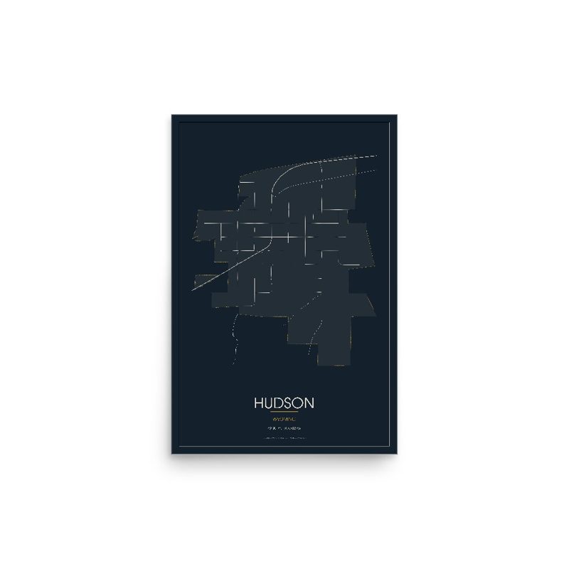 Hudson Street Map Poster · Midnight