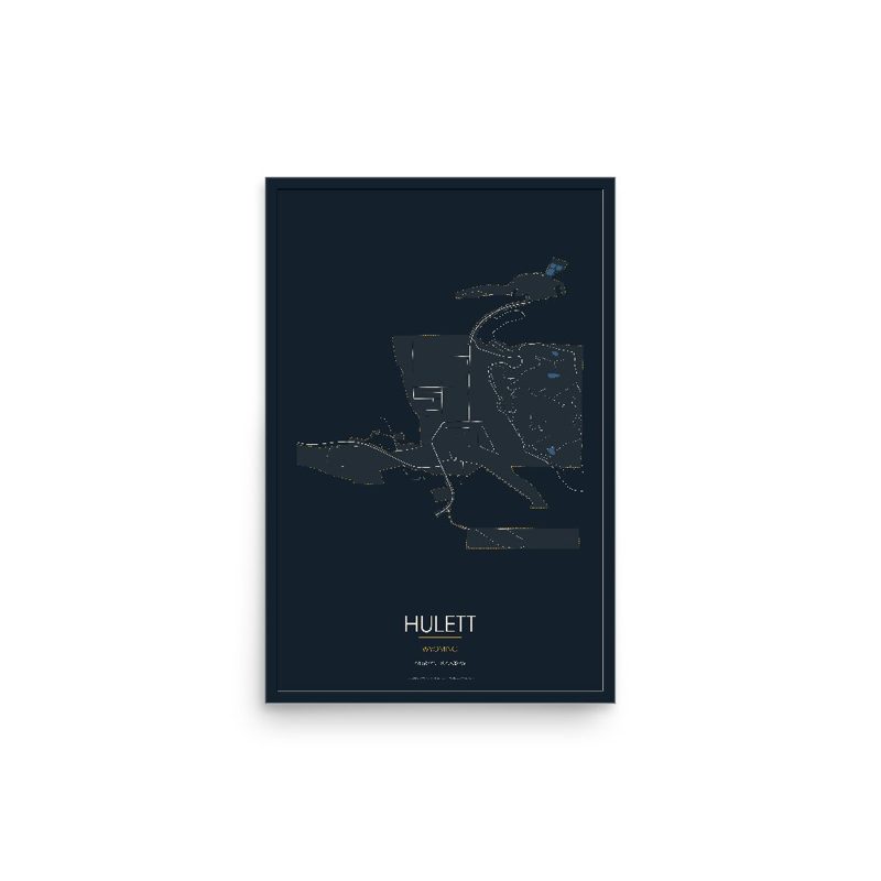 Hulett Street Map Poster · Midnight