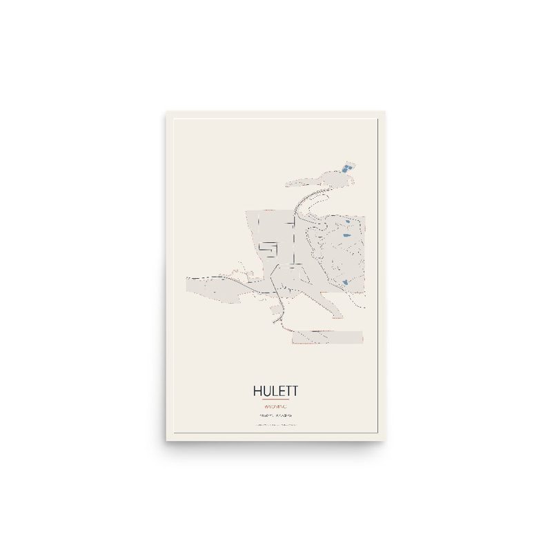 Hulett Street Map Poster · Linen